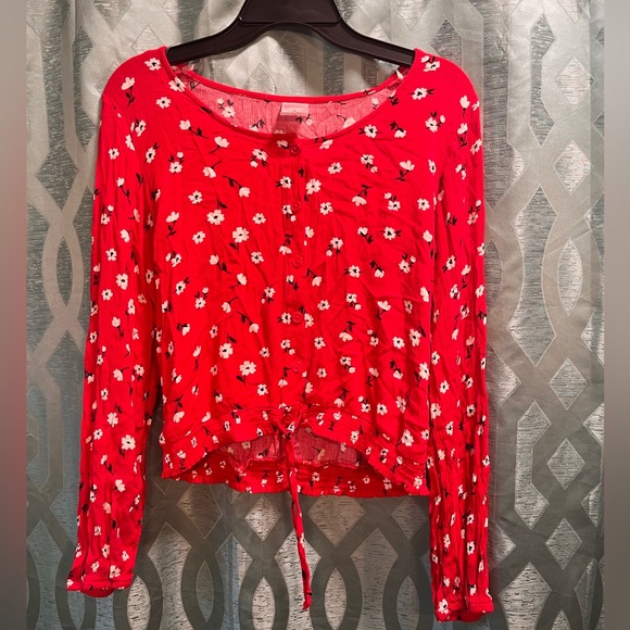 Rec floral blouse!!!! - Picture 1 of 3